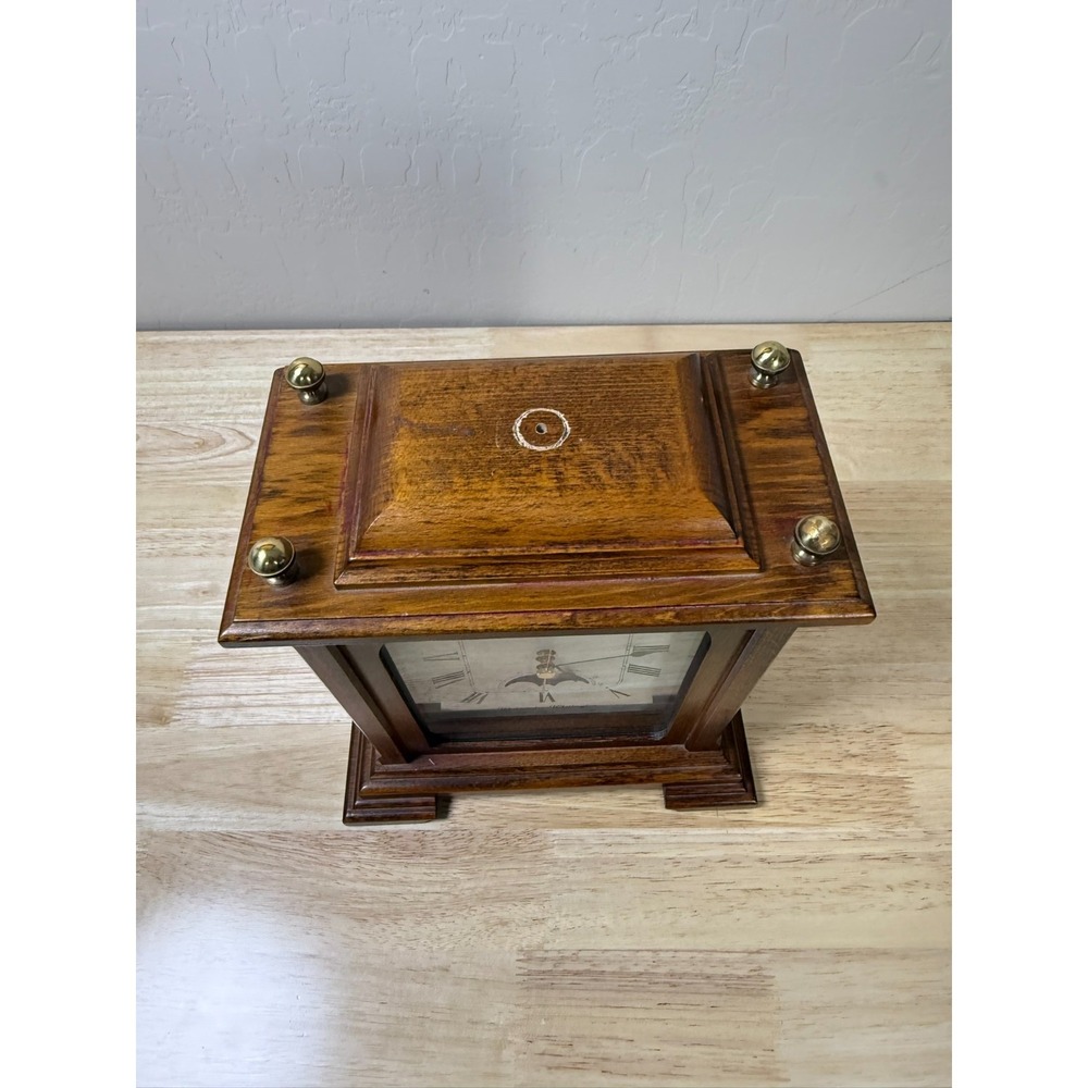 Seiko Quartz Westminster Wittington QGZ401B Desk Mantel Clock Tested Works READ - Picture 6 of 7